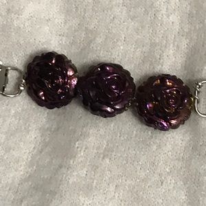 Purple rose Cinch Clip Lularoe Tunic kimono dress